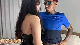 i sneak goth pussy fucks with funk stud while buddy joins wild