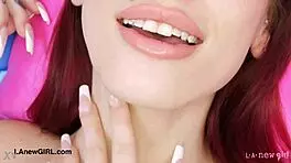 fiery muse reveals her alluring curves in a teasing display