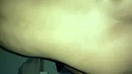 after halloween party my shaved pussy gets filled with hot creampie from friends huge cock