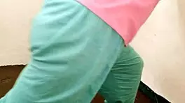 my horny neighbor's curvy ass bounces wildly during our passionate backdoor pounding