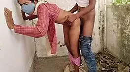 indian schoolgirl sneaks desi village fuck with boyfriend in hidden spot