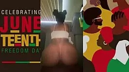 Oh Damn, This Tight Black Pussy Craves Big Cock on Juneteenth!
