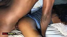 sexy beautiful blonde teen with saggy tits shakes fat ass in intense doggystyle spanking session