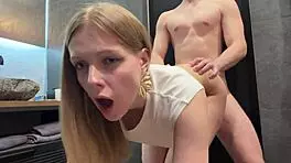 Tinder Date Turns into Wild Public Toilet Sex