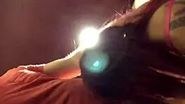 young ebony tempts with her deep gagging throat skills