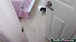 Guy Catches Babe Watching Deepthroat Porn