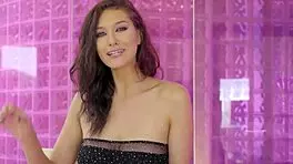 She slurps sloppy on monster cock roughly ball licking