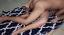 sexy babe lets me slide in her wet hairy pussy easy