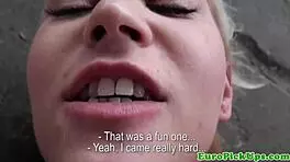 Hot Amateur Blonde Picked Up for Shaved Pussy Missionary Pounding!