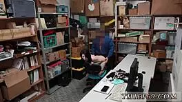 Police officer ravages emo shoplifter in uniform hardcore