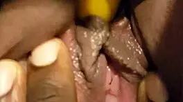 Hey my juicy bbw latina pussy cums hard with chocolate girl