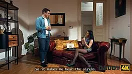 my hot gf quietly cheats while i watch tv