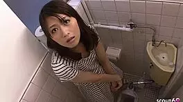 skinny japanese bikini girl joins steamy threesome