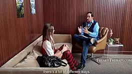 Therapy roleplay explodes into wild patient threesome