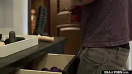 busty redhead milf guides my cock deep into her hairy wetness