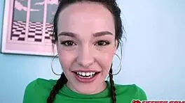 juan loco grabs rissa mays huge natural titties for pov big cock handjob jerkoff