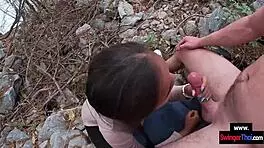 imagine this amateur teen couple banging publicly on a thai island