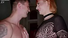 Redhead Skinny Drunk Squirts Pisses Chokes on Monster Cocks in Wild Threesome