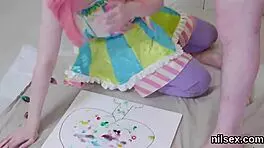 Nasty teen taken deep in asshole for hardcore bdsm ass to mouth deepthroat treatment