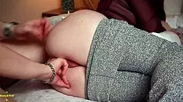 rough lesbian redhead strapon fucks skinny babe's wet pussy to screaming orgasm