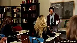 hey check out this classy teen babe riding cock like a pro