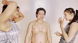 check this wild cum swapping threesome creampie action