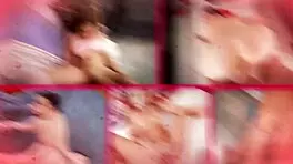 Jade Kimiko rides cock sideways in skirt thong and sneakers first time