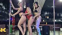 saymon devours hot latinas stripping and teasing at swing club
