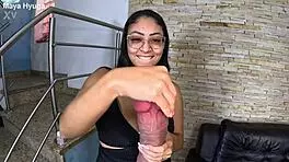 brazilian bombshell maya hyuga bathes in lingerie, teasing her big ass pussy before toys dive into wet fun