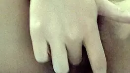 Pendejita rubs her petite pussy desperately