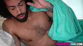 Young couple shares steamy shower intimacy unexpectedly