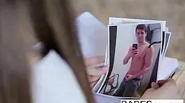 Skinny blonde nerd babe with glasses gets hardcore anal instructions from her hot instructor