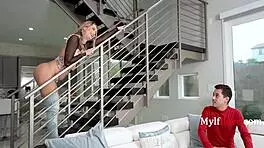 Blonde milf Natalia Starr seduces with her wet pussy craving your tongue deep inside 😏