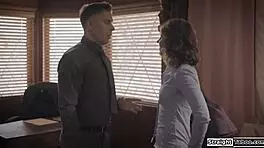 Teacher pounds student's gaping ass deep anal