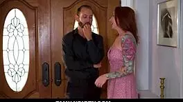 Big Tits Stepdaughter Punished by Stepmom and Stud