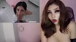 Hot latina with big natural tits orgasms hard