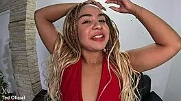 fiery latina's first dp anal creampie explodes