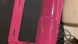 moaning wildly from sex machine deepthroating huge dildo cat girl fetish