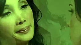 Lesbian boss fingers and licks big tits secretary's wet pussy