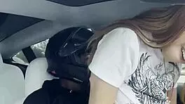 Petite Cambodian babe rides interracial monster cock wildly