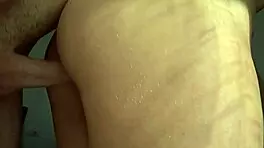 Girlfriend flaunts super huge ass and soaking wet pussy up close