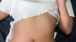 gorgeous 18yo thai petite creampied deep by massive white cock