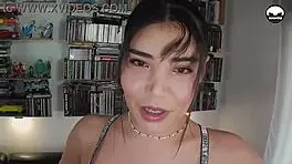 jade cve domin in lingerie shows off her long legs