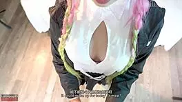 demon slayer mitsuri rides that monster cock like crazy!