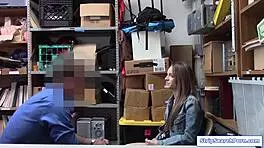 Security Guard Strips Petite Shoplifter for Office Interrogation