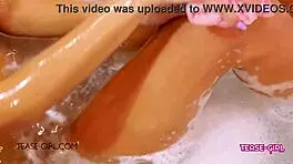 i cant stop staring at this sexy brunette student teen