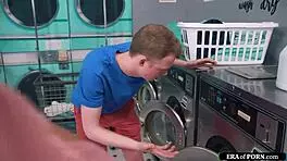 Busty Milfs Ravaged Hard in Steamy Laundry Gangbang