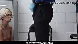 NERDY TEEN 18+ STRIPPED AND CAVITY SEARCHED BY COP!