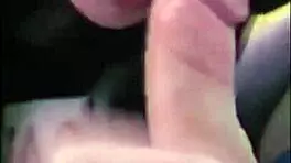 check out this close-up sloppy blowjob from a big tits wife tease