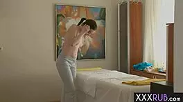 russian petite babe bretta's massage turns into hardcore fucking frenzy